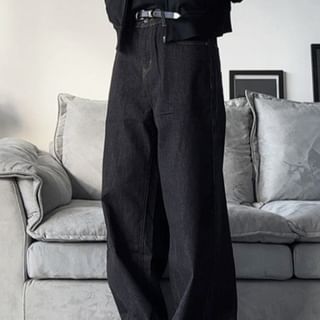 VEAZ-Mid Rise Wide Leg Jeans