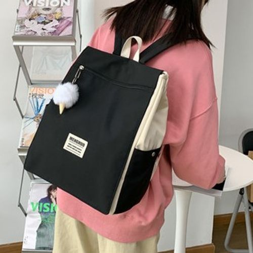 Color block 2025 flap backpack