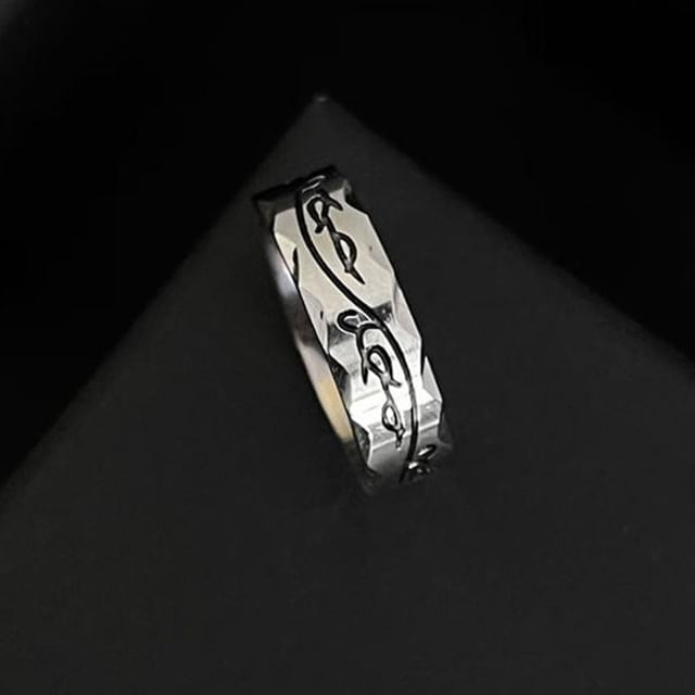 Lilafey-Embossed Alloy Ring
