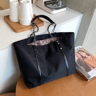 tote bag with chain strap