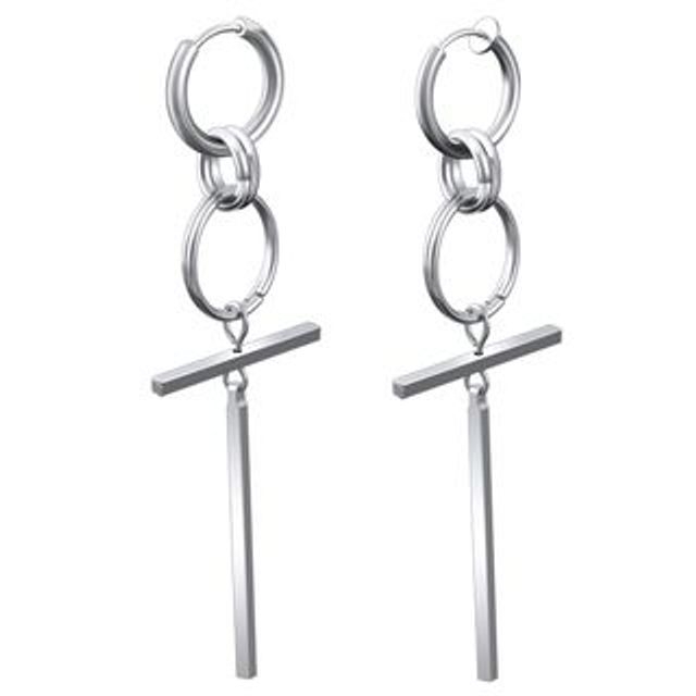 Soosina-Boucle doreille anneau barre Boucles doreilles à clip barre