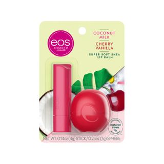 eos - Coconut milk and cherry vanilla stick and sphere lip balm