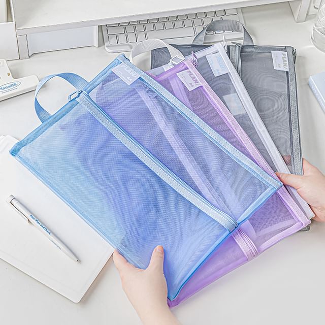 princesseria-Mesh A4 Document Sleeve