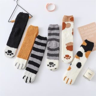 TAHLIA - Cat Fleece Socks