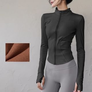 Runyz-Plain Zip Sports Jacket