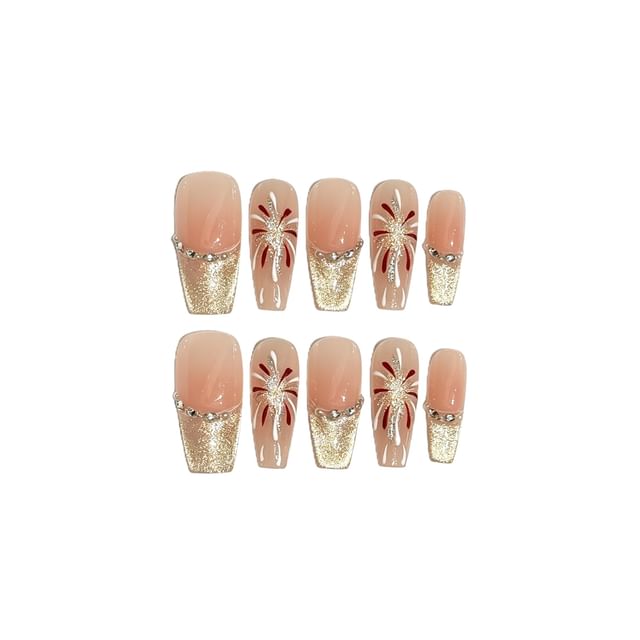 eovda-Firework Cat Eye Press On Nail
