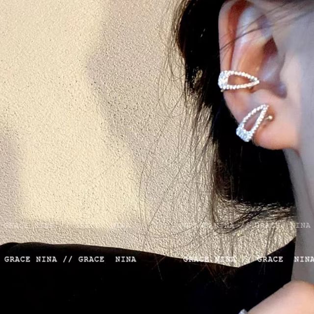 Chimerro-Rhinestone Ear Cuff