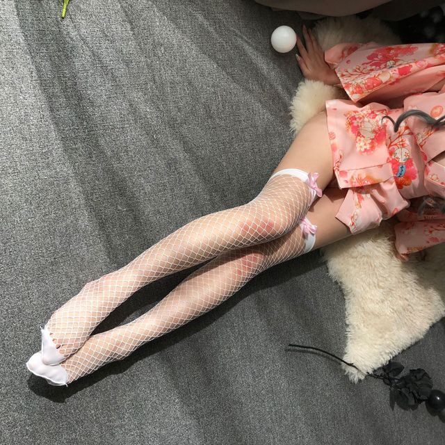 Candyiry-Thigh High Fishnet Stockings