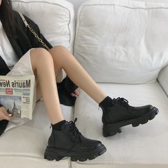 Snowflick - Platform Lace-Up Shoes Snowflick - Platform Lace-Up Shoes