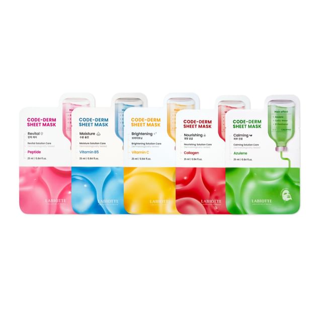 LABIOTTE-Code-derm Sheet Mask Set - 5 Types