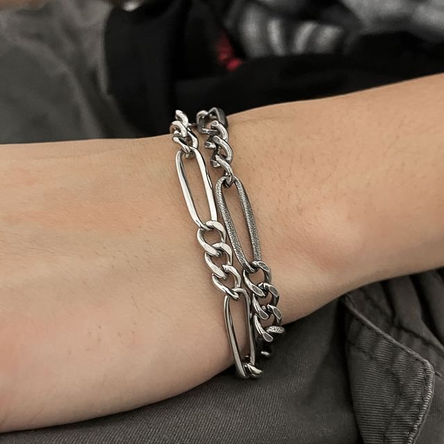 Black Degree-Stainless Steel Chain Bracelet