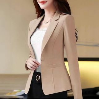 Horrysonie Plain One-Buttoned Blazer Sale