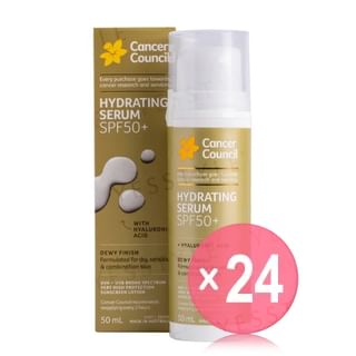 Cancer Council - Hydrating Serum With Hyaluronic Acid SPF 50+ (x24) (Bulk Box)