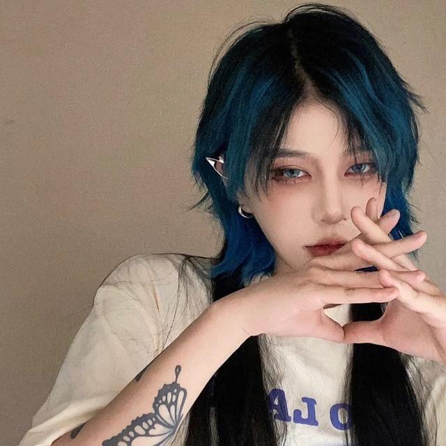 Jellyfish-Long Full Wig - Straight Highlight