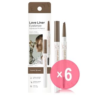 MSH - Love Liner Eyebrow Signature Fit Pencil Camel Brown (x6) (Bulk Box)