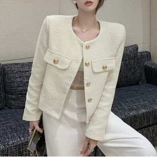 Reversible Textured Tweed Jacket - Ready-to-Wear 1ABQP9