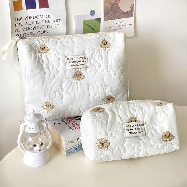 ZenlyHabit Octopus Fabric Makeup Bag Pencil Case YesStyle