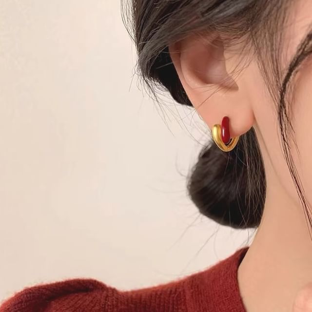 Toinianimos-925 Sterling Silver Geometry Drop Earring