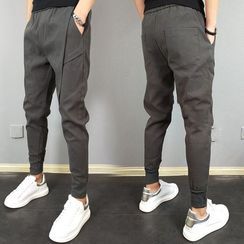 GRAYCIOUS - Plain Cropped Tapered Pants