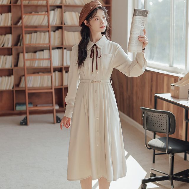 green long sleeve dress for wedding Floral Organza Long Sleeve Wedding Dress with Green Print