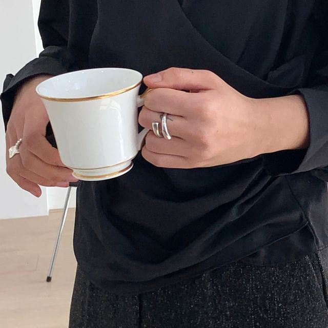 SeoulMall-Twist Alloy Ring