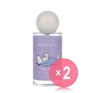 SHOBIDO - Peanuts Snoopy Relax Night Series Multi Mist Purple 2pcs Bundle Set
