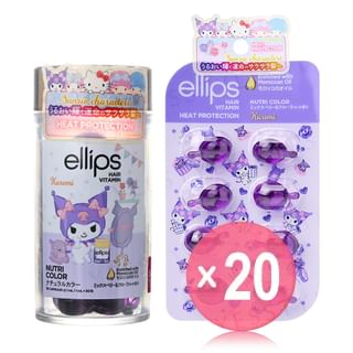 ellips - Sanrio Kuromi Moroccan Nutri Color Hair Oil (x20) (Bulk Box)
