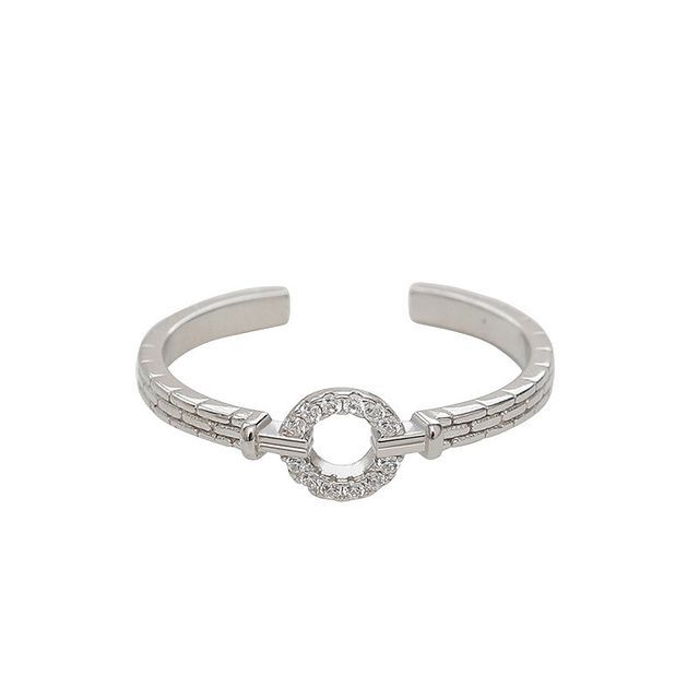 Gaya-Hoop Sterling Silver Open Ring
