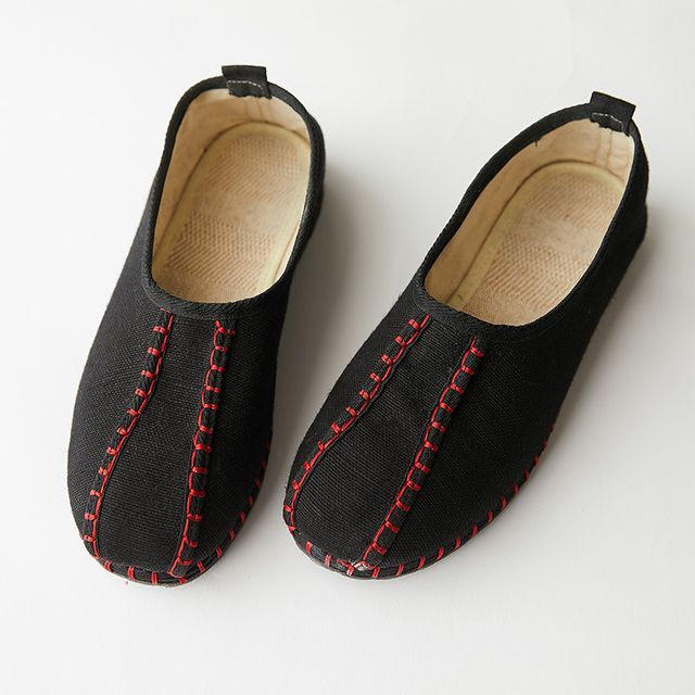 Sparrow Farm-Canvas Stitching Slip Ons