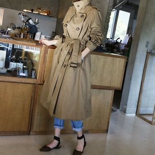 fleece lined trench coat