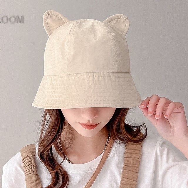 Amandier Cat Ear Bucket Hat YesStyle