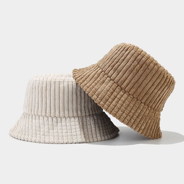 Hatrix-Plain Corduroy Bucket Hat