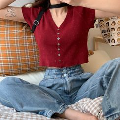 GOUB - Short-Sleeve Cropped Top GOUB - Short-Sleeve Cropped Top