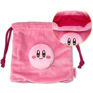 SK Japan - Kirby Face Mascot Drawstring Bag Smiling