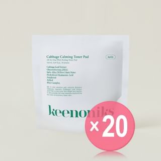 keenoniks - Cabbage Calming Toner Pad Refill Only (x20) (Bulk Box)