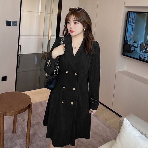 V neck double breasted blazer cheap dress