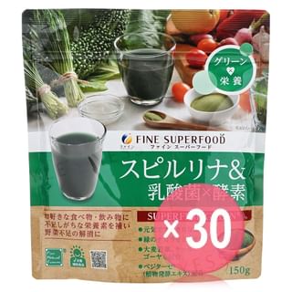 FINE JAPAN - Fine Superfood Spirulina + Lactic Acid Powder (x30) (Bulk Box)