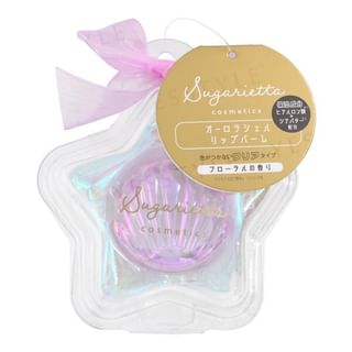 SHOBIDO - Aurora Shell Lip Balm Purple Floral