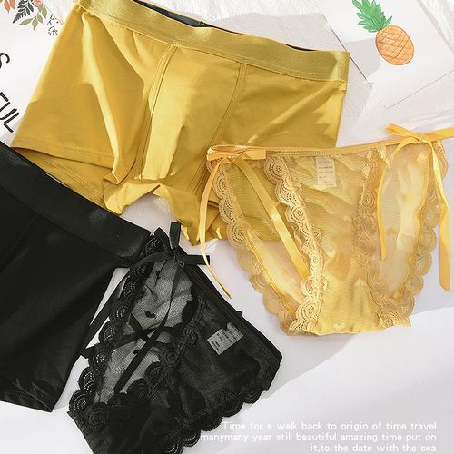 Pineapple Boxers briefs. Matching couple underwear.