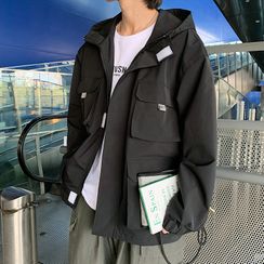 Puani - Hooded Zip Cargo Jacket Puani - Hooded Zip Cargo Jacket