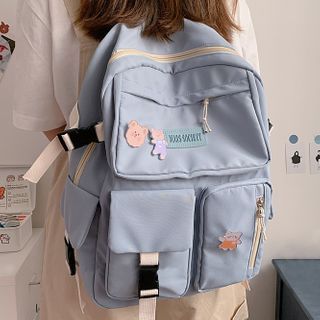 mesh pocket backpack