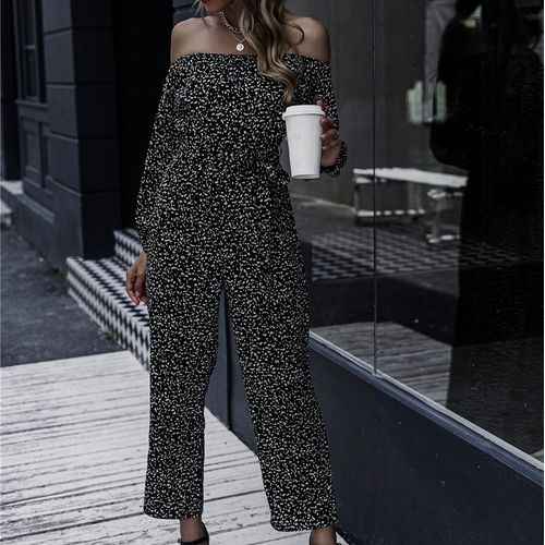 cold shoulder long sleeve jumpsuit