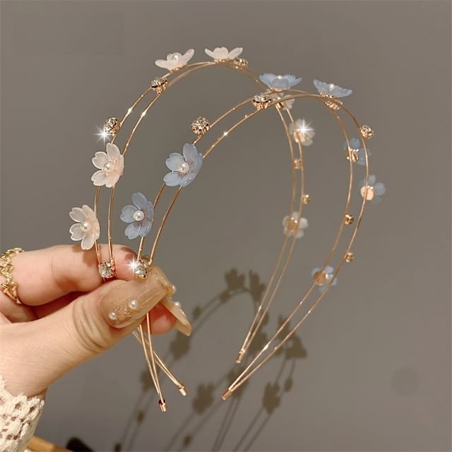 Baburu-Floral Layered Headband