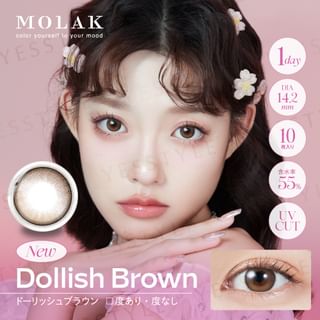 PIA - Molak 1 Day Color Lens Dollish Brown 10 pcs