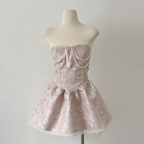 cut-out dress PEARL IVORY CORSET GOWN | CULT MIA main image 1