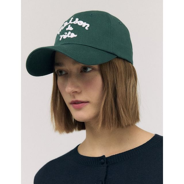 【rolarola】24FALL★MAISON DE ROLA BALL CAP rolarola - 'maison de rola' Ball Cap (Dark Green) | YesStyle