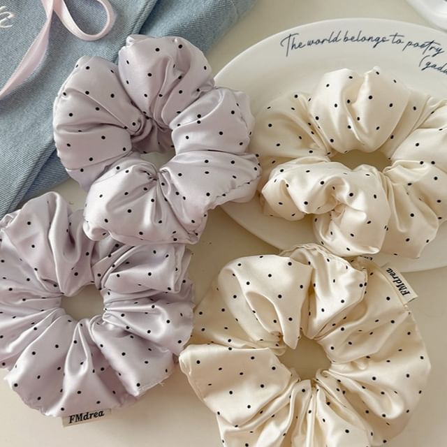 Rodiv-Dotted Scrunchie