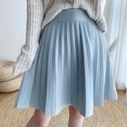 YUNBO - Pleated Knit Skirt