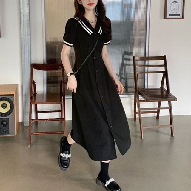 Gaslie ShortSleeve Sailor Collar ALine Dress (Various Designs