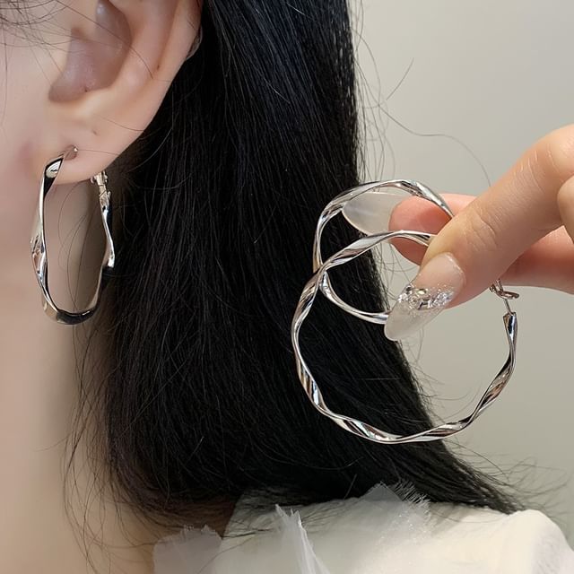 PANGU-Twisted Hoop Earring Various Designs